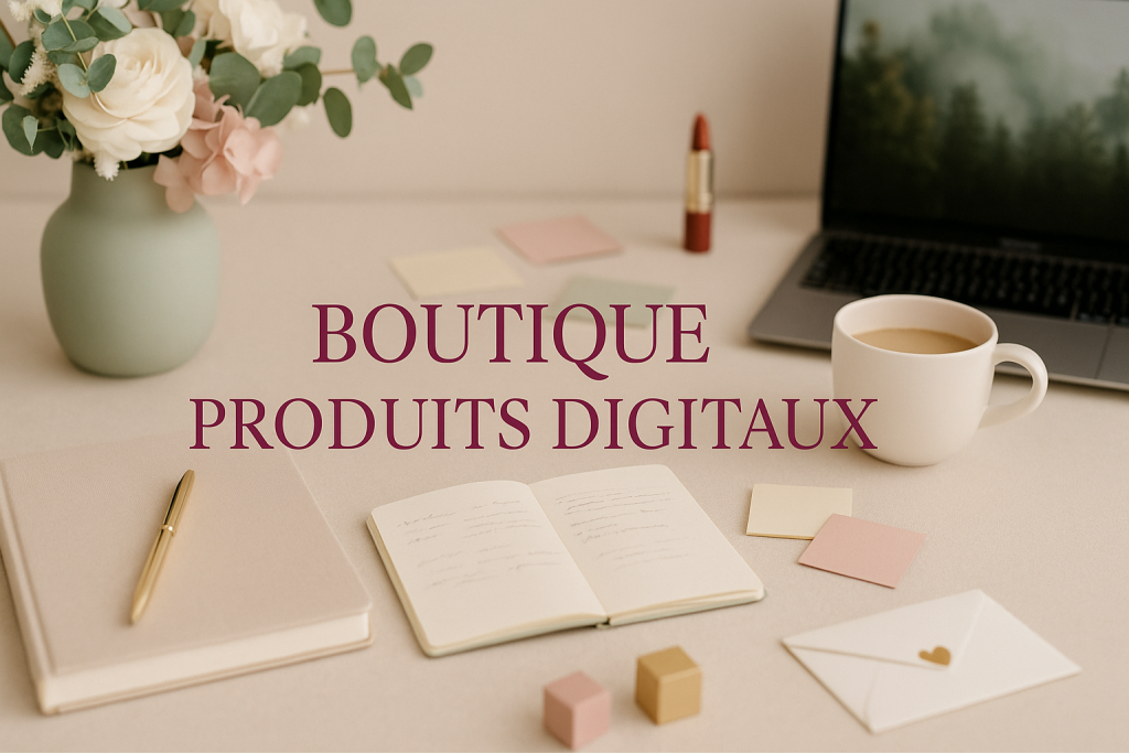 Boutique produits digitaux payants – PDF et templates premium à télécharger